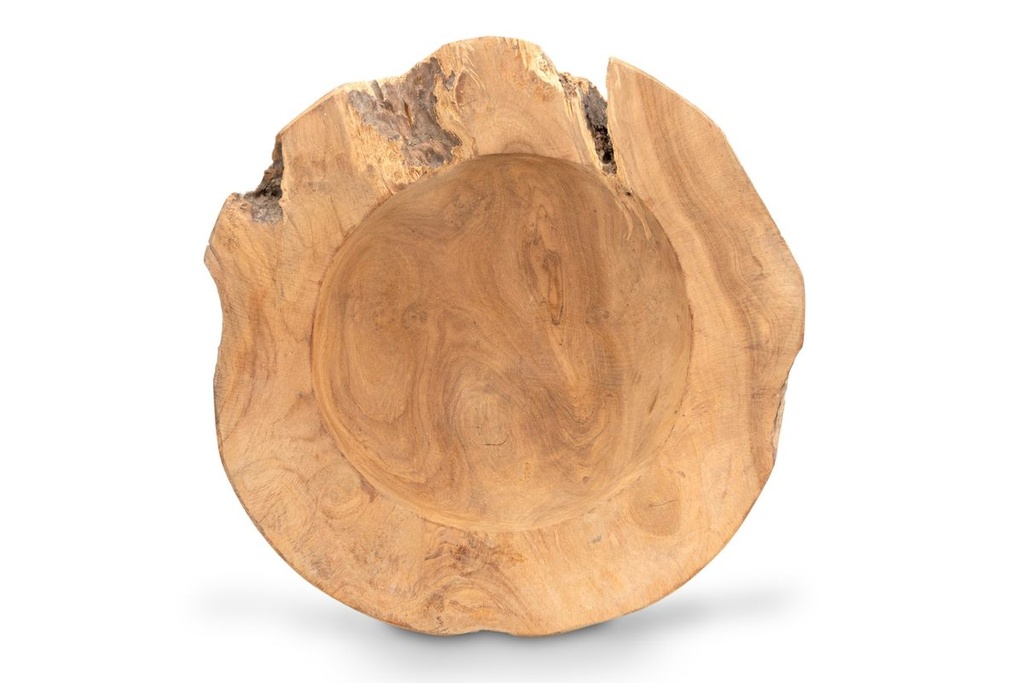 Teak Holzschale, Größe ca. 30 x 30 cm, h 2