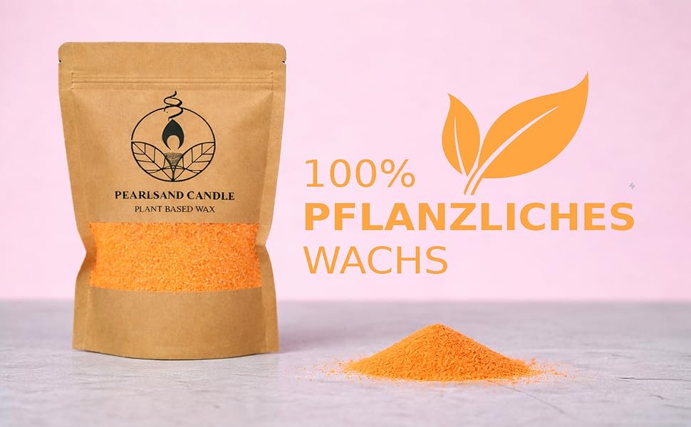 Kerzensand mit Docht 400 g pflanzlich DI 2