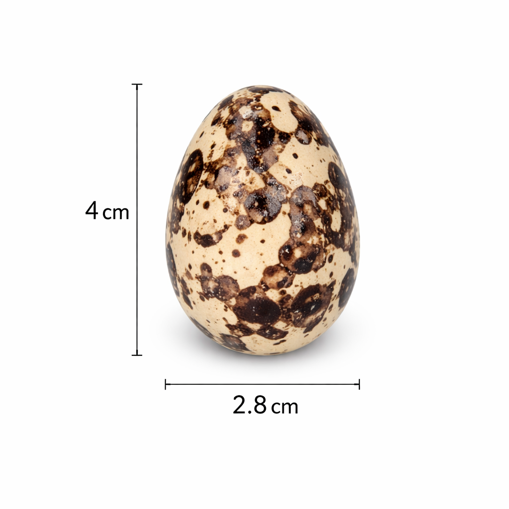 24x Deko Wachteleier Kunststoff 4cm – kü 2
