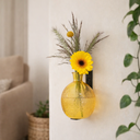 Wandhalter Vase Metall Schwarz mit Magne 2