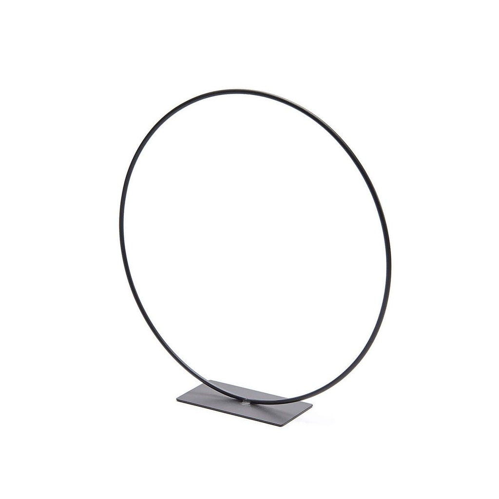 Metallring mit Fuß Schwarz 25 30 40 cm – 2