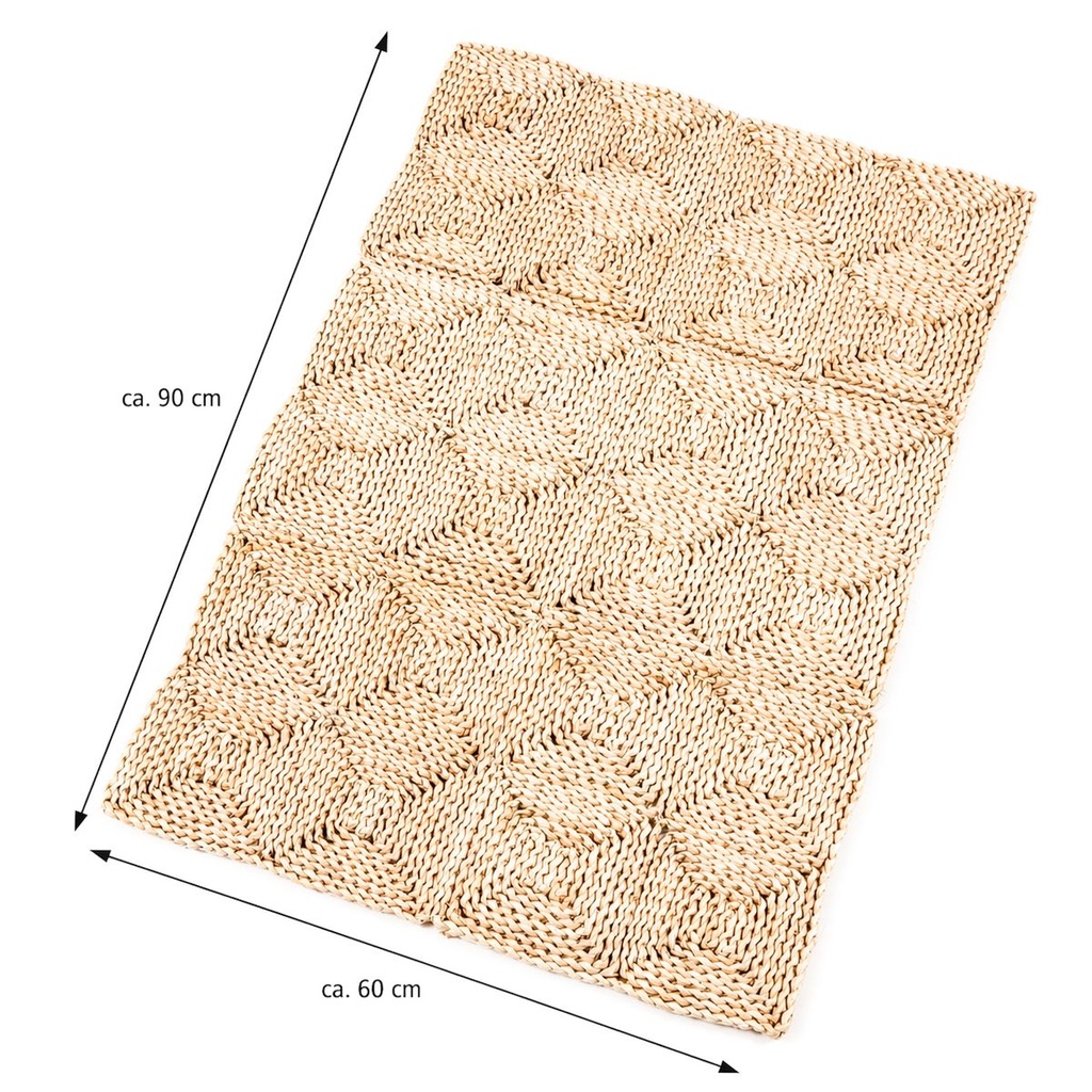 Strohteppich Naturteppich 60x90 cm Boho  2