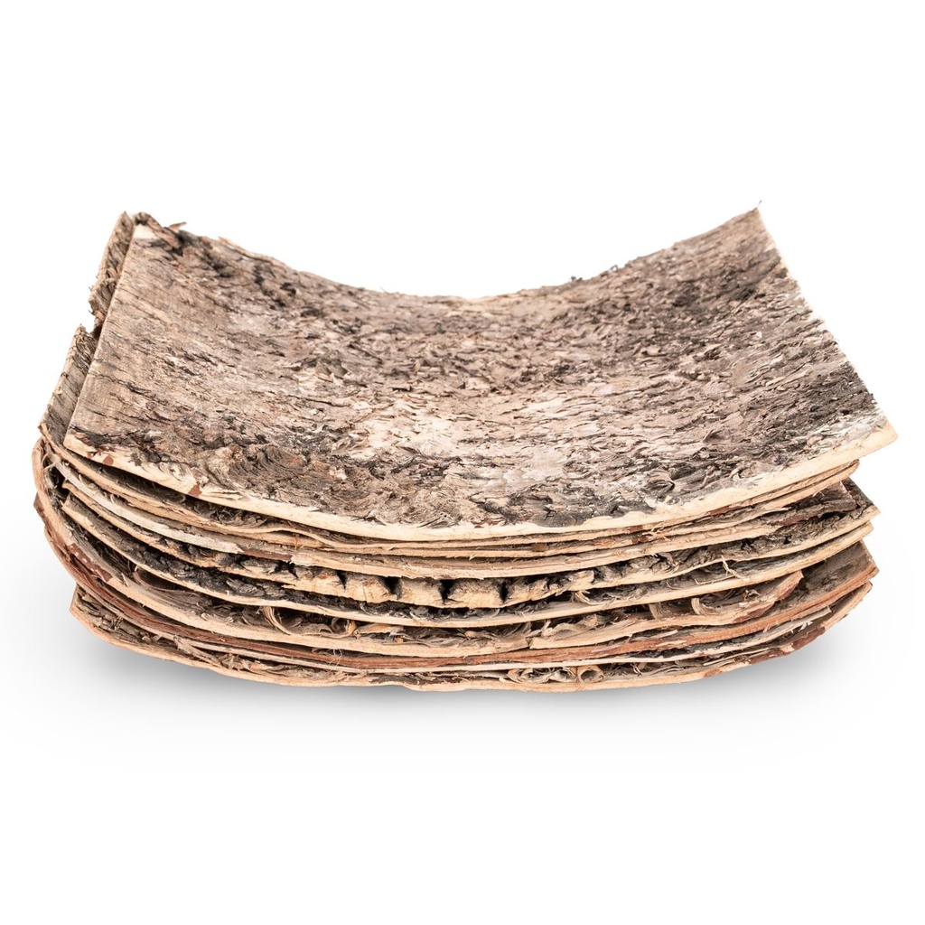 Birkenrinde 24x24cm 8 Stück Naturdeko Ba 2