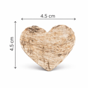 60x Birkenrinden Herzen 4,5cm Natur Deko 2