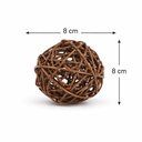 Weidenball Rankenkugel Natur Set 6 Stk.  2