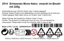 Schwarzes Moos Natur, verpackt im Beutel 2