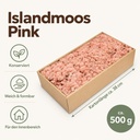 Islandmoos Pink, Pink, 500 g – Maße und Liefermenge auf einen Blick
