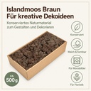 Islandmoos Braun, Braun, 500 g – Eigenschaften im Überblick