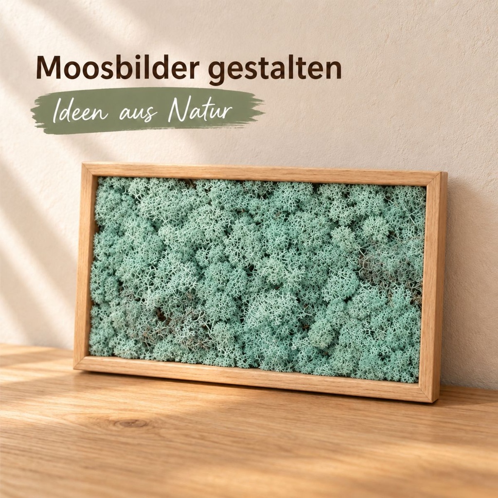 Islandmoos Pacificgrün, Pacificgrün, 500 g – im Einsatz
