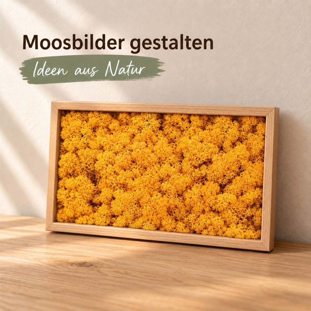 Islandmoos Orange, Orange, 500 g – im Einsatz