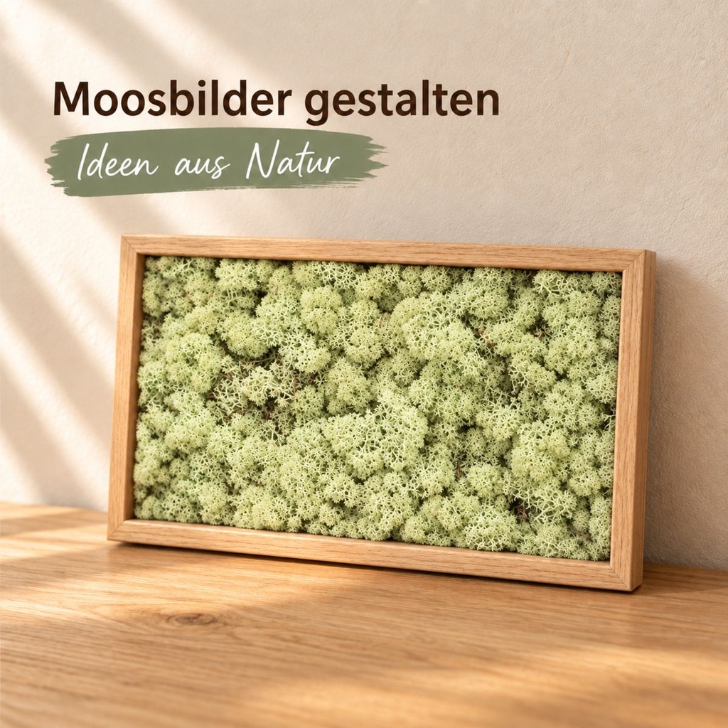 Islandmoos Mintgrün, Mintgrün, 500 g – im Einsatz
