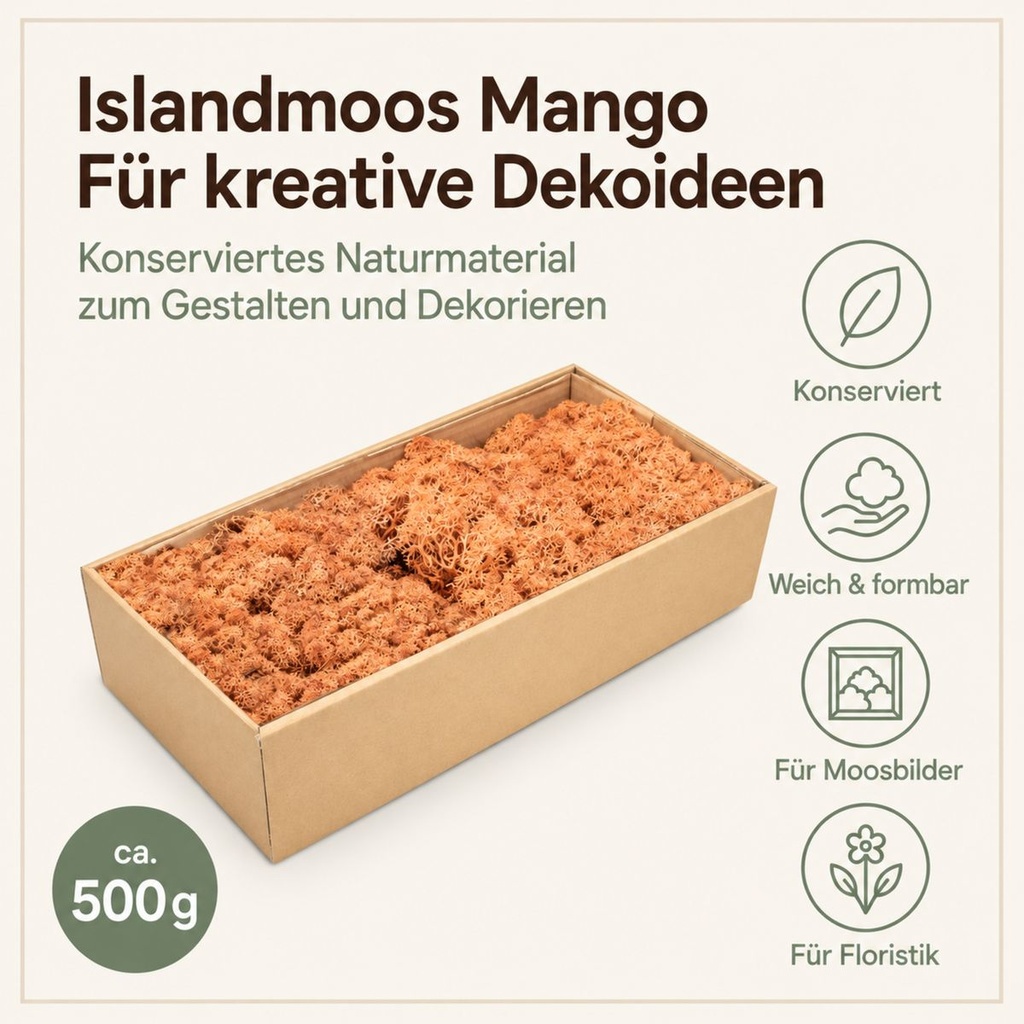 Islandmoos Mango, Mango, 500 g – Eigenschaften im Überblick