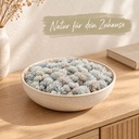 Islandmoos Eisblau, Eisblau, 500 g – dekoriert im Wohnraum