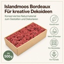 Islandmoos Bordeaux, Bordeaux, 500 g – Eigenschaften im Überblick