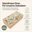 Islandmoos Grau, Grau, 500 g – Eigenschaften im Überblick