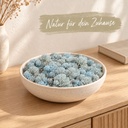 Islandmoos Aquamarin, Aquamarin, 500 g – dekoriert im Wohnraum
