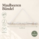 Maulbeeren Bündel weiß, weiß, 80 cm (Morus) – Maße und Liefermenge auf einen Blick