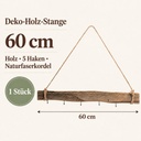 Deko-Holz-Stange, Grau, 60 cm – Maße und Liefermenge auf einen Blick