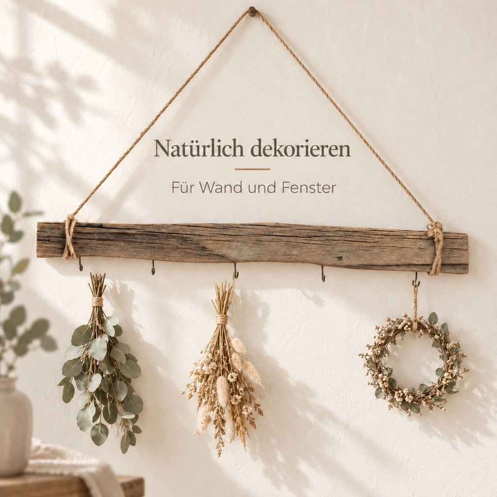 Deko-Holz-Stange, Grau, 60 cm – im Einsatz