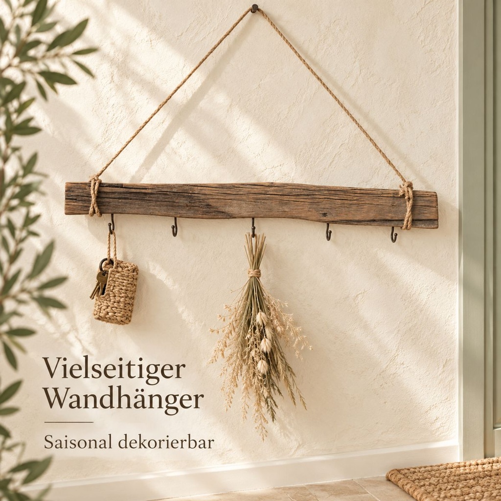 Deko-Holz-Stange, Grau, 60 cm – in einer zweiten Verwendung