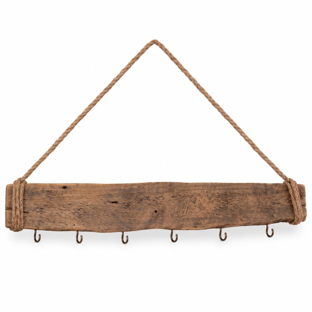 Deko-Holz-Stange, Grau, 76 cm – Produktfoto auf weißem Hintergrund