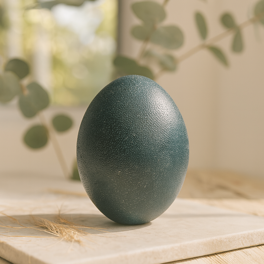 Echtes Emu Ei Natur 13 cm – ausgeblasene 2