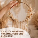 Metallring Schwarz beschichtet Ø 20-50 cm | Stabiler Drahtring zum Basteln & Dekorieren