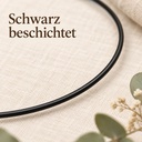 Metallring schwarz, Schwarz, Ø 50 cm – Nahaufnahme der Oberfläche
