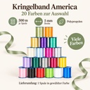 Kringelband America 500 m, 5 mm, Präsentband 20 Farben, Kräuselband – Maße