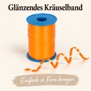 Kringelband America 500 m, 5 mm, Präsentband Orange, Kräuselband – Detail