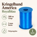 Kringelband America 500 m, 5 mm, Präsentband Royalblau, Kräuselband – Anwendung 1