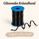 Kringelband America 500 m, 5 mm, Präsentband Schwarz, Kräuselband – Detail