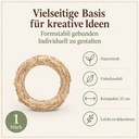 Strohkranz natur, beige, Ø 15 cm, H 2.5 cm – Eigenschaften im Überblick