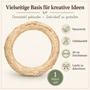 Strohkranz natur, beige, Ø 40 cm, H 7 cm – Eigenschaften im Überblick