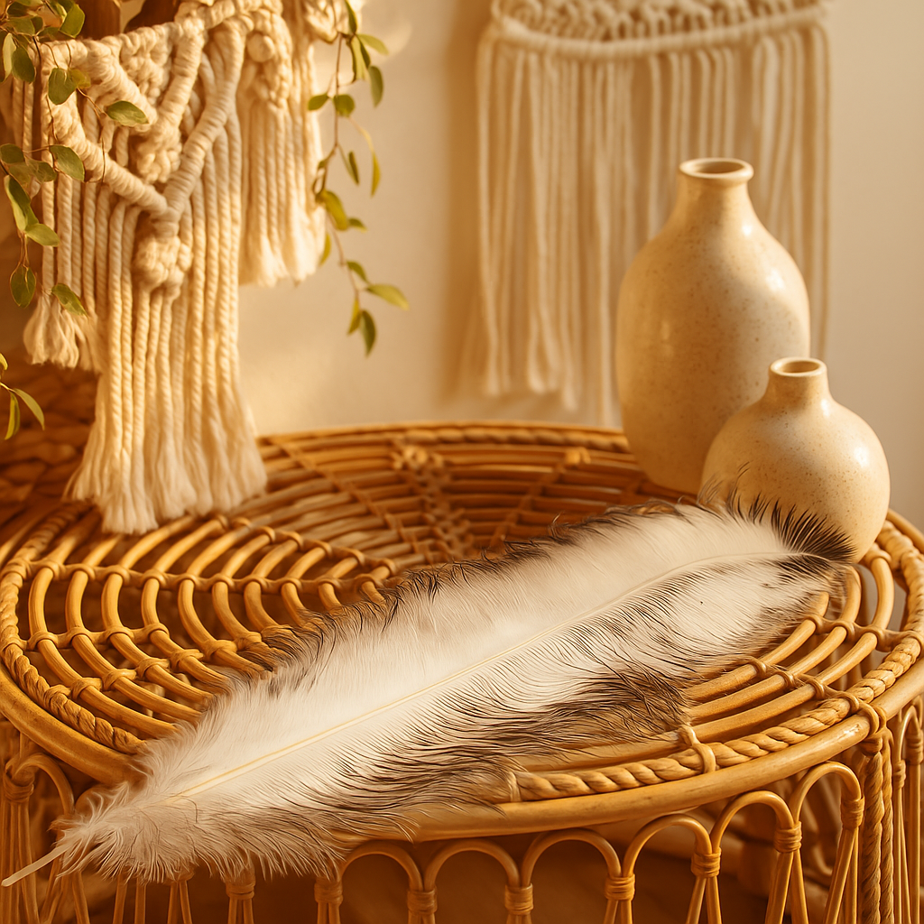Echte Straußenfeder Natur Weiß 30–60 cm  3