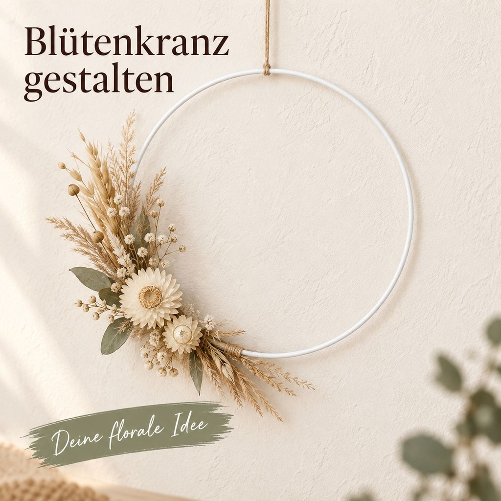 Metallring weiß, Weiß, Ø 20 cm – im Einsatz