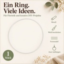 Metallring weiß, Weiß, Ø 20 cm – Eigenschaften im Überblick