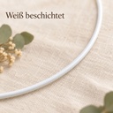 Metallring weiß, Weiß, Ø 25 cm – Nahaufnahme der Oberfläche