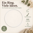 Metallring weiß, Weiß, Ø 25 cm – Eigenschaften im Überblick