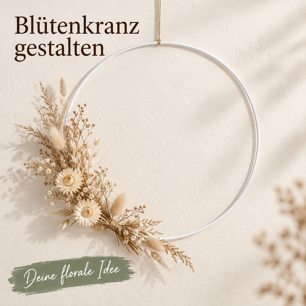 Metallring weiß, Weiß, Ø 30 cm – im Einsatz