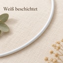 Metallring weiß, Weiß, Ø 40 cm – Nahaufnahme der Oberfläche