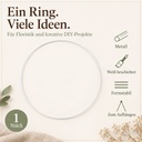 Metallring weiß, Weiß, Ø 40 cm – Eigenschaften im Überblick