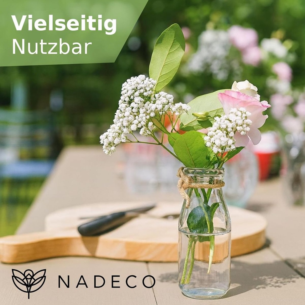 32x Glasflaschen Mini Vasen Deko Hochzei 2