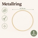 Metallring gold, Gold, Ø 20 cm – Maße und Liefermenge auf einen Blick