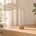 Glasdom Mini, Ø2 ×7 cm – leerer Glasdom auf heller Fensterbank