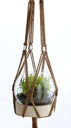 Kugelvase mit Holzfuß Ø 20cm Höhe 21cm 2