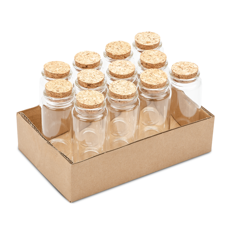 Apothekerflaschen mit Korken 12 Stück ca 2