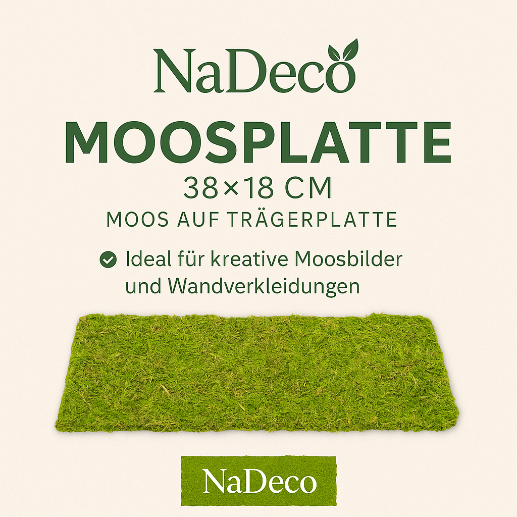 Moosplatte ca. 38x18cm | Moosmatte 2