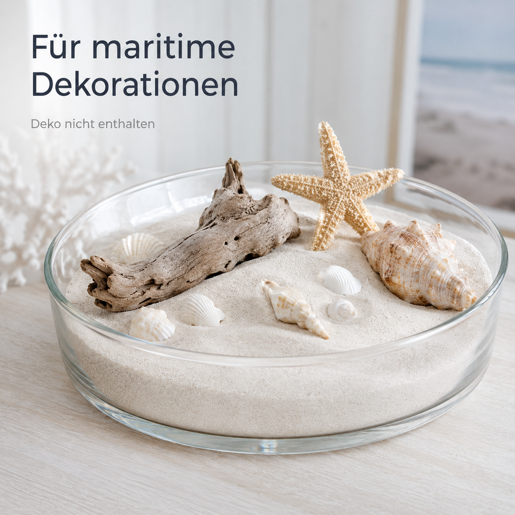 Quarzsand weiß 1 kg Körnung ca. 0,5 mm D 2