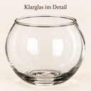 Kugelglas, Klar, Ø 6.7 cm, H 5.3 cm – Nahaufnahme der Oberfläche